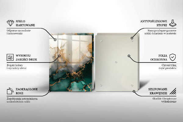 Főzőlap védő üveglap Tarka márvány