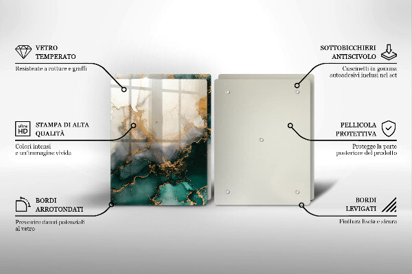 Főzőlap védő üveglap Tarka márvány