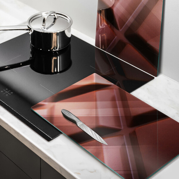 Főzőlap védő üveglap Csokoládé kocka
