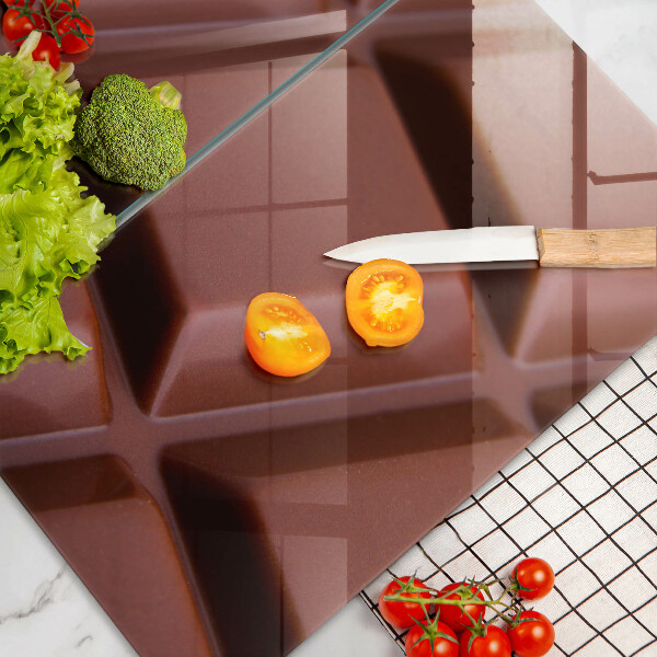 Főzőlap védő üveglap Csokoládé kocka