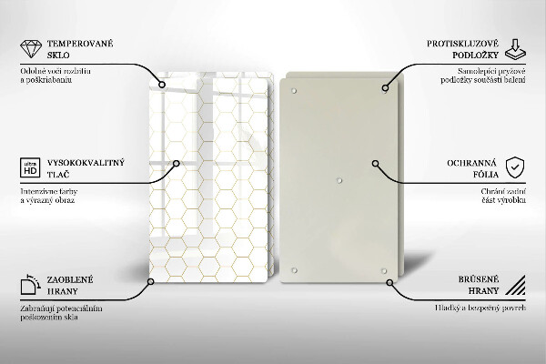 Főzőlap védő üveglap Absztrakt minták