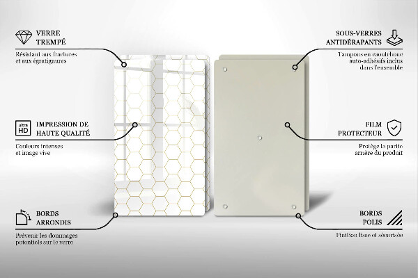 Főzőlap védő üveglap Absztrakt minták