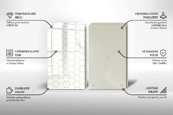 Főzőlap védő üveglap Absztrakt minták