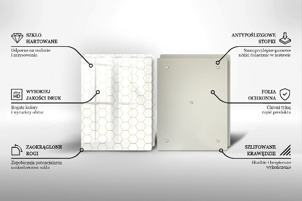 Főzőlap védő üveglap Absztrakt minták