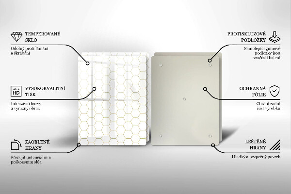 Főzőlap védő üveglap Absztrakt minták