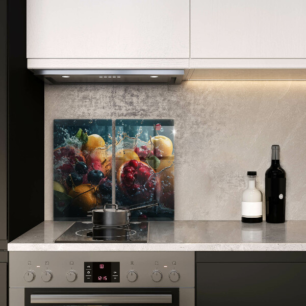 Főzőlap védő üveglap Gyümölcsök vízben