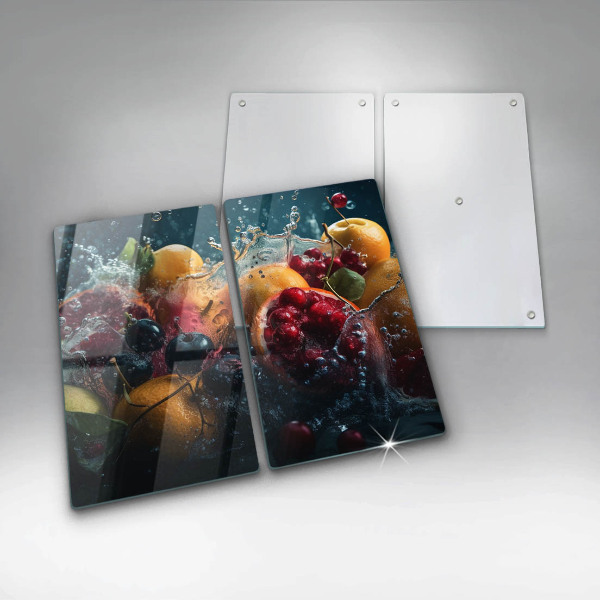 Főzőlap védő üveglap Gyümölcsök vízben