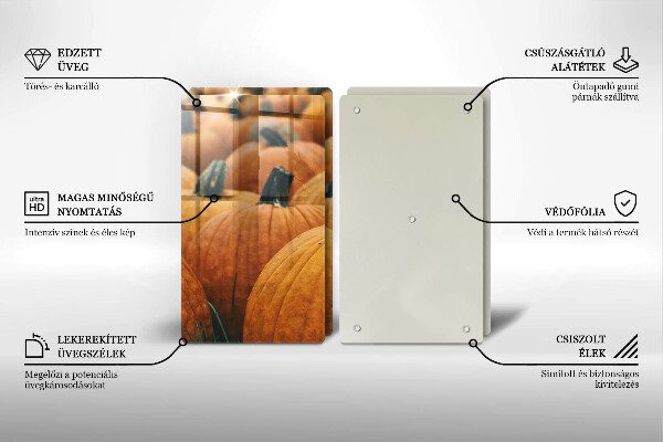 Főzőlap védő üveglap Sütőtök