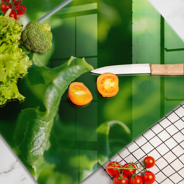 Főzőlap védő üveglap Saláta levelek