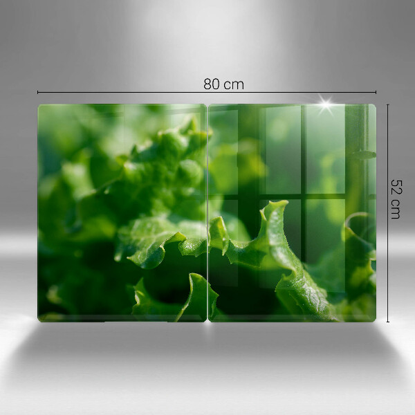 Főzőlap védő üveglap Saláta levelek