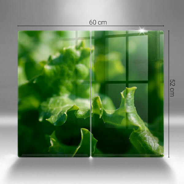 Főzőlap védő üveglap Saláta levelek
