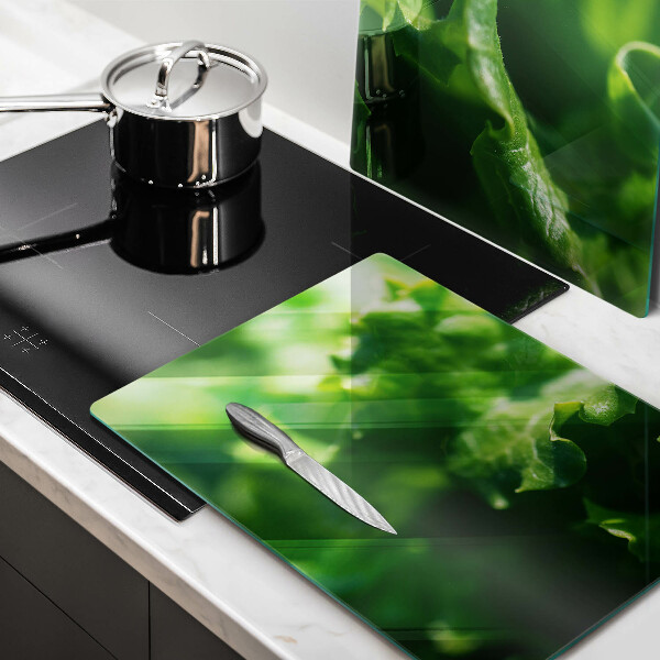 Főzőlap védő üveglap Saláta levelek