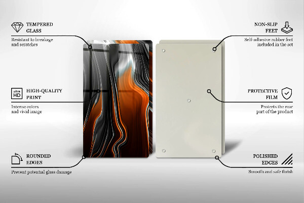 Főzőlap védő üveglap Absztrakt minta