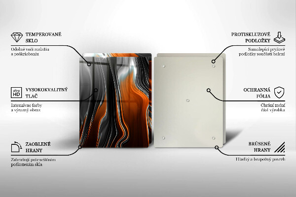 Főzőlap védő üveglap Absztrakt minta