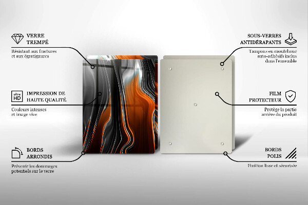 Főzőlap védő üveglap Absztrakt minta