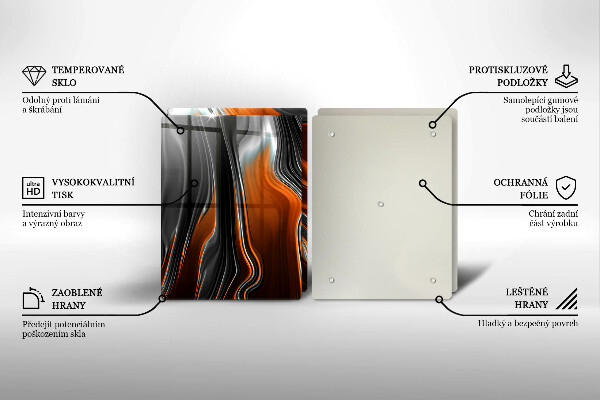 Főzőlap védő üveglap Absztrakt minta