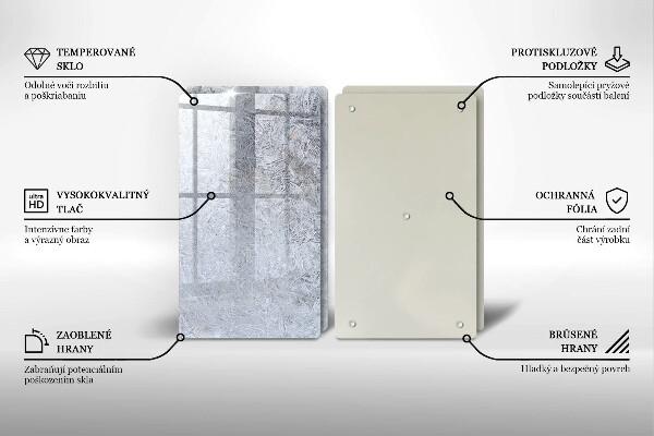 Főzőlap védő üveglap Absztrakció