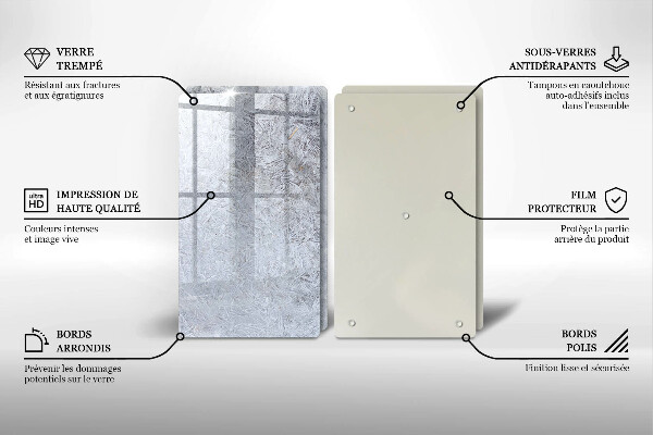 Főzőlap védő üveglap Absztrakció