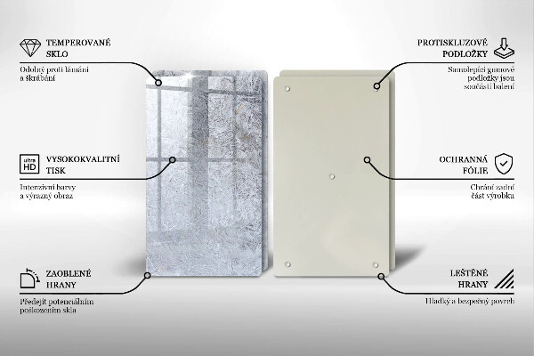 Főzőlap védő üveglap Absztrakció