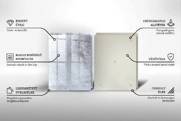 Főzőlap védő üveglap Absztrakció