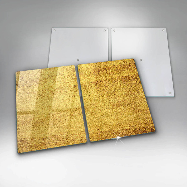 Főzőlap védő üveglap Sárga absztrakció