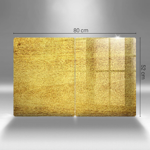 Főzőlap védő üveglap Sárga absztrakció