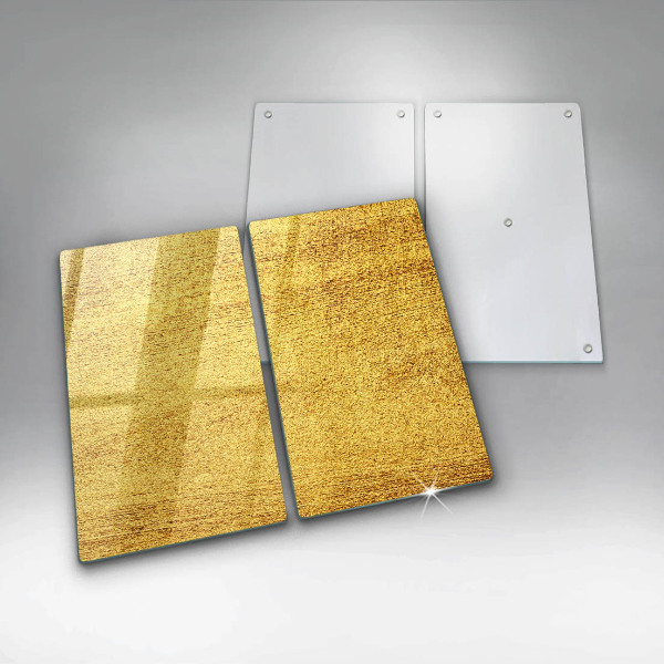 Főzőlap védő üveglap Sárga absztrakció