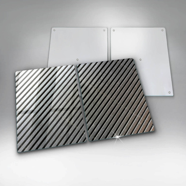 Főzőlap védő üveglap Fém vonalak