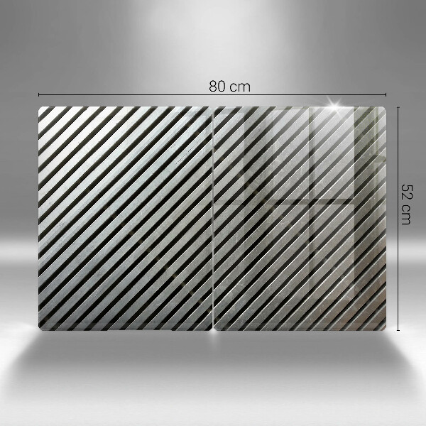 Főzőlap védő üveglap Fém vonalak