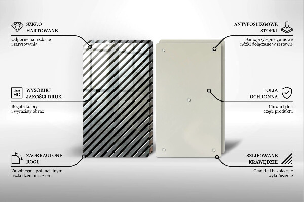 Főzőlap védő üveglap Fém vonalak