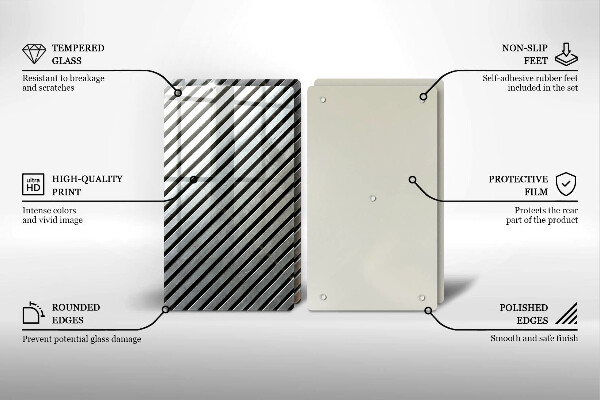 Főzőlap védő üveglap Fém vonalak