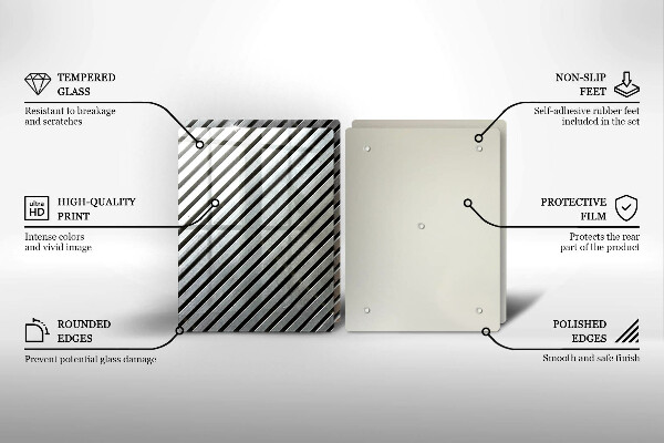 Főzőlap védő üveglap Fém vonalak