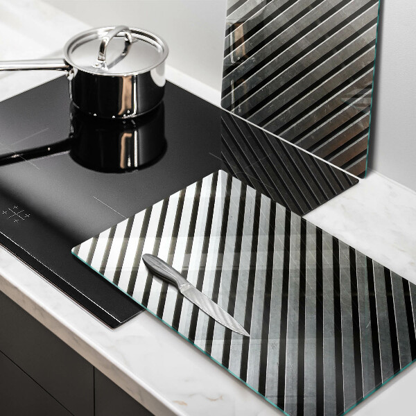 Főzőlap védő üveglap Fém vonalak