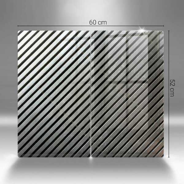 Főzőlap védő üveglap Fém vonalak