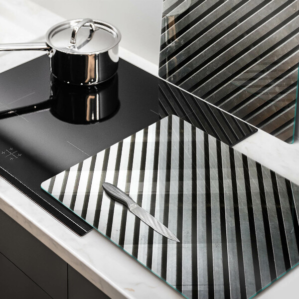 Főzőlap védő üveglap Fém vonalak