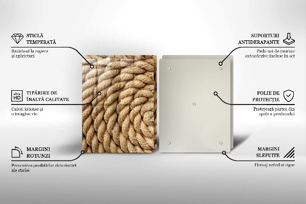 Főzőlap védő üveglap Feltekercselt kötél