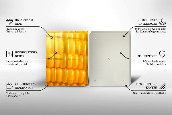 Főzőlap védő üveglap Kukoricaszemek