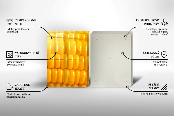 Főzőlap védő üveglap Kukoricaszemek