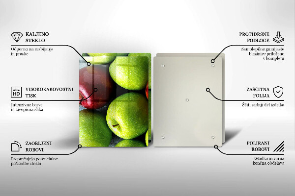 Főzőlap védő üveglap Lédús alma