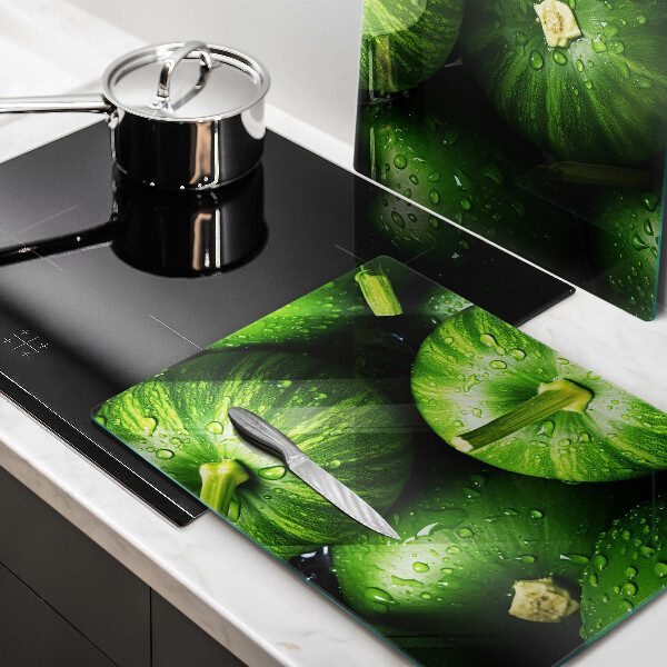 Főzőlap védő üveglap Zöld sütőtök