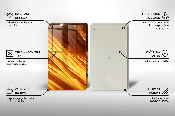 Főzőlap védő üveglap Spagetti tészta