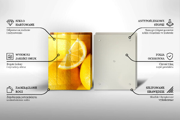 Főzőlap védő üveglap Lédús citromok