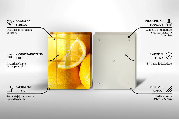 Főzőlap védő üveglap Lédús citromok