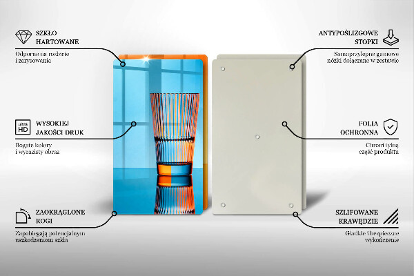 Főzőlap védő üveglap Két pohár vizet