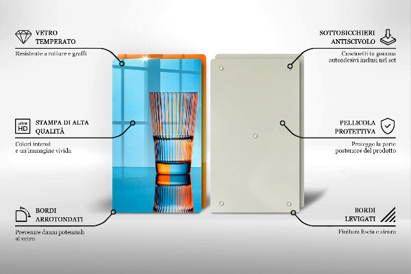 Főzőlap védő üveglap Két pohár vizet