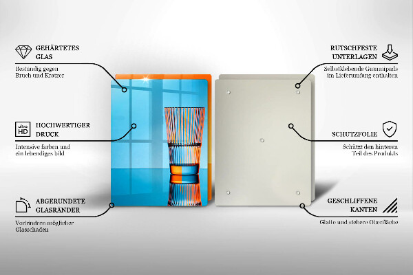 Főzőlap védő üveglap Két pohár vizet