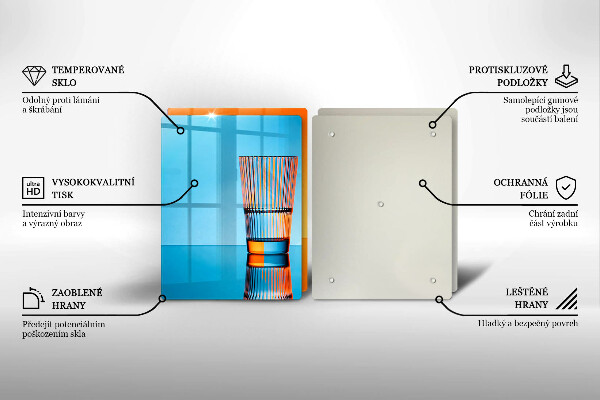 Főzőlap védő üveglap Két pohár vizet