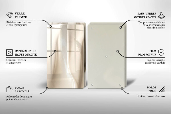 Főzőlap védő üveglap Krémes fagylalt