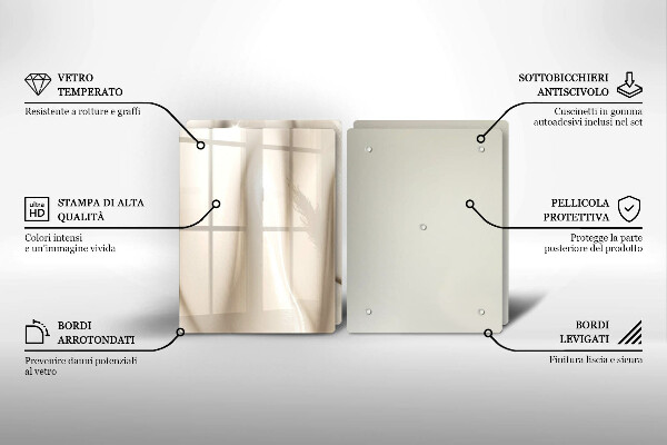 Főzőlap védő üveglap Krémes fagylalt