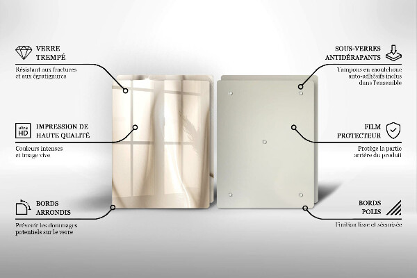 Főzőlap védő üveglap Krémes fagylalt